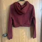 Alphalete  Signature Maroon Cropped Fleece Hoodie Small NWT‎ Photo 10