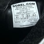 Sorel Women's Brex Heel Cozy Lace Booties Boots Sizes 9.5 Black Sea Salt NEW Photo 10