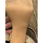 Paradox London Neala‎ Wide Fit Block Heel Glitter Sandals Champagne Size 9 Gold Photo 8