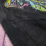 The Mountain  NEON PAINTED TIGER FACE GRAPHIC PRINT SWEATSHIRT ACID BLEACH WASH L Photo 5