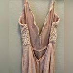 Lulus Lulu’s Star Spangled Pink Backless Lace Romper Size Large. Photo 5