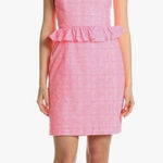 Lilly Pulitzer  Lowe Pink White Dress Green Zipper Size 0 Sorority Event AKA‎ Photo 0