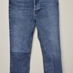 AGOLDE Jeans Womens 29 Blue Denim High Waist Riley Crop Straight Leg Cropped Photo 0