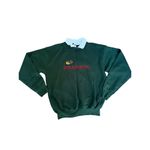 Branson Grandma Green Collared Christmas Sweater‎ Size Large Santa Sleigh Photo 7