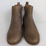 Lucky Brand Podina Brown Leather Heeled Ankle Chelsea Bootie Side Zip Women's 7 Photo 5