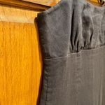 & Other Stories & Other Stories Black Babydoll Style Ruffle Hem Linen & Cotton Mini Dress - Sz 2 Photo 2