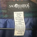 SAG HARBOR | Vintage Petite Plaid Single Breasted Button Blazer Jacket, 12(S) Green Photo 3