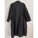 Woman Within Womens Denim Embroidered Flowers Shirtdress Henley Buttons Size 28W Photo 9