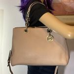 Michael Kors  Cynthia Saffiano Leather Medium Satchel Ballet Photo 6