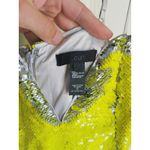 H:ours Poppy Mini Dress Two Tone Sequins Silver Yellow XS Cocktail Event Glam Photo 4