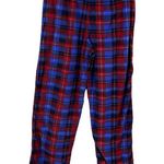 Nautica Blue Plaid Fleece Cozy Warm Pajama Set Womens Large Photo 7