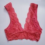 Free People  Intimately Deep Coral Lace Bralette Photo 2