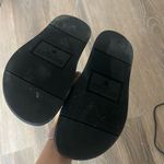 Versace Fendace Fendi x black Greca Pattern Rubber Slides Photo 4