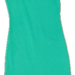 ZARA green bodycon Tank Sleeveless back slit midi dress size M Photo 3