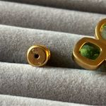Julie Vos Gold Earrings with Green Gemstones Photo 4