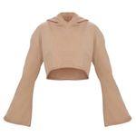 Pretty Little Thing STONE FLARE CUFF CROPPED SWEATER Photo 4