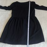 Sézane Black Wrap-Style Long Sleeve Dress Size 34 (XS) Photo 4