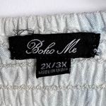 Boho Me Boho‎ Me Blue & White Cloud Pattern Dress 2X/3X Photo 6