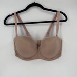 Thirdlove NWT 24/7 Classic Strapless Bra Microfiber Power Mesh Nude Size 36E Photo 2