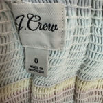 J.Crew  Tiered midi dress in seersucker ribbons Summer Fun Rainbow Stripe 0. E10 Photo 15