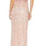 Mac Duggal Embellished Puff One Shoulder Gown Size 0 Apricot 5622 Prom Gala Photo 1