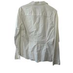 Vineyard Vines Vineyard Vine White Long Sleeve V-Neck Ruffle Trim Button-Up Shirt Women's 14 Photo 4