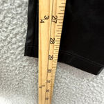 21 Saints Pants Womens Small Black Faux Vegan Leather Pull On Boho Moto Rocker Photo 4