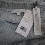 Vince Womens 1X Crewneck Organic Cotton Blend Pebbled Sweater in Mint NEW Photo 8