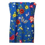 J. McLaughlin Belinda Greenhouse Floral Butterfly Print Dress Blue Fitted Size 6 Photo 4