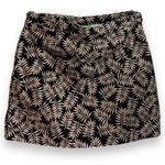 Allyson Whitmore Botanical Leaf Tan & Black Cotton
Golf Skirt w/ Shorts Size 16 Photo 0