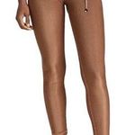 We Wore What NEW Women’s Size Small Chain High Rise Brown Ribbed Leggings Photo 0