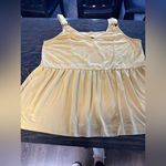 Doe & Rae  Free-Flowing Tank Mustard Side Slit (245) Photo 0