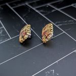 Vintage Clip On Earrings Stunning Retro Floral Design Statement Earrings Photo 2
