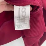 Nike Vintage‎  Women's Long Sleeve Full Zip Track Jacket Burgundy White Medium Photo 3