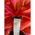 ZARA  Orange and Pink Floral Corset Crop Top Photo 4