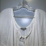 Love Sick  White Scoop Neck Short Flutter Sleeve Blouse size 3(3X) Photo 2