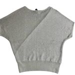 White House | Black Market NWT Silver Glam Dolman Sleeve Knit Sweater Size M Photo 9