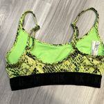 PINK - Victoria's Secret Yellow and Black PINK Sports Bra‎ Photo 2