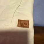 Peace Love World  White Jean Jacket Photo 7