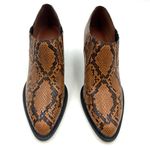 Coach  Perri Snake Print Ankle Bootie Carmel Leather Westerncore Photo 1