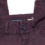 Love Sick Super Skinny Jeans High Waisted Dark Wash Burgundy Button Size 1 Photo 5