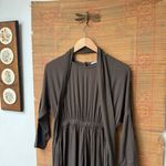 Black Crane The Wide Culotte Wool Blend Jumpsuit in Olive Brown Size XS Photo 5