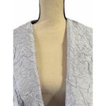 Eileen Fisher  Women Lilac 100% Silk Textured Crinkled Jacket Top Sz L Lagenlook Photo 1