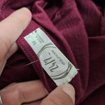 Maurice's Burgundy 24/7 Solid Knot Back Tee Size Medium Photo 5