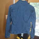 Baccini  Polka Dot Blue Jean Jacket Size Small Photo 7