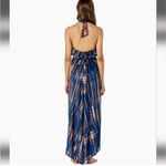 Le Salty Label Zuri Tie Dye Maxi Dress Size Small Blue Photo 3