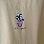Life is Good Women’s yellow colored flower pot short sleeve t-shirt Medium Photo 2