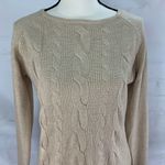 Cyrus Women’s Beige Long sleeve Pullover Sweater Photo 1