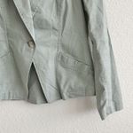 Peruvian Connection  90s sage green Linen cotton spring Blazer jacket Size 4 Photo 7