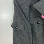 Diane Von Furstenberg  El Dorado Grey Button Up Wool Blend Pea Coat Jacket Size 4 Photo 9